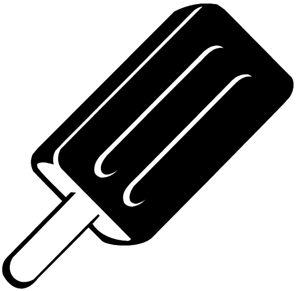 Ice cream bar vinyl sticker. Customize on line. Food Meals Drinks 040-0537